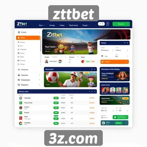 Análise da interface do site de apostas zttbet